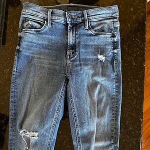 MOTHER Jeans - The Mid Rise Dazzler Ankle Fray